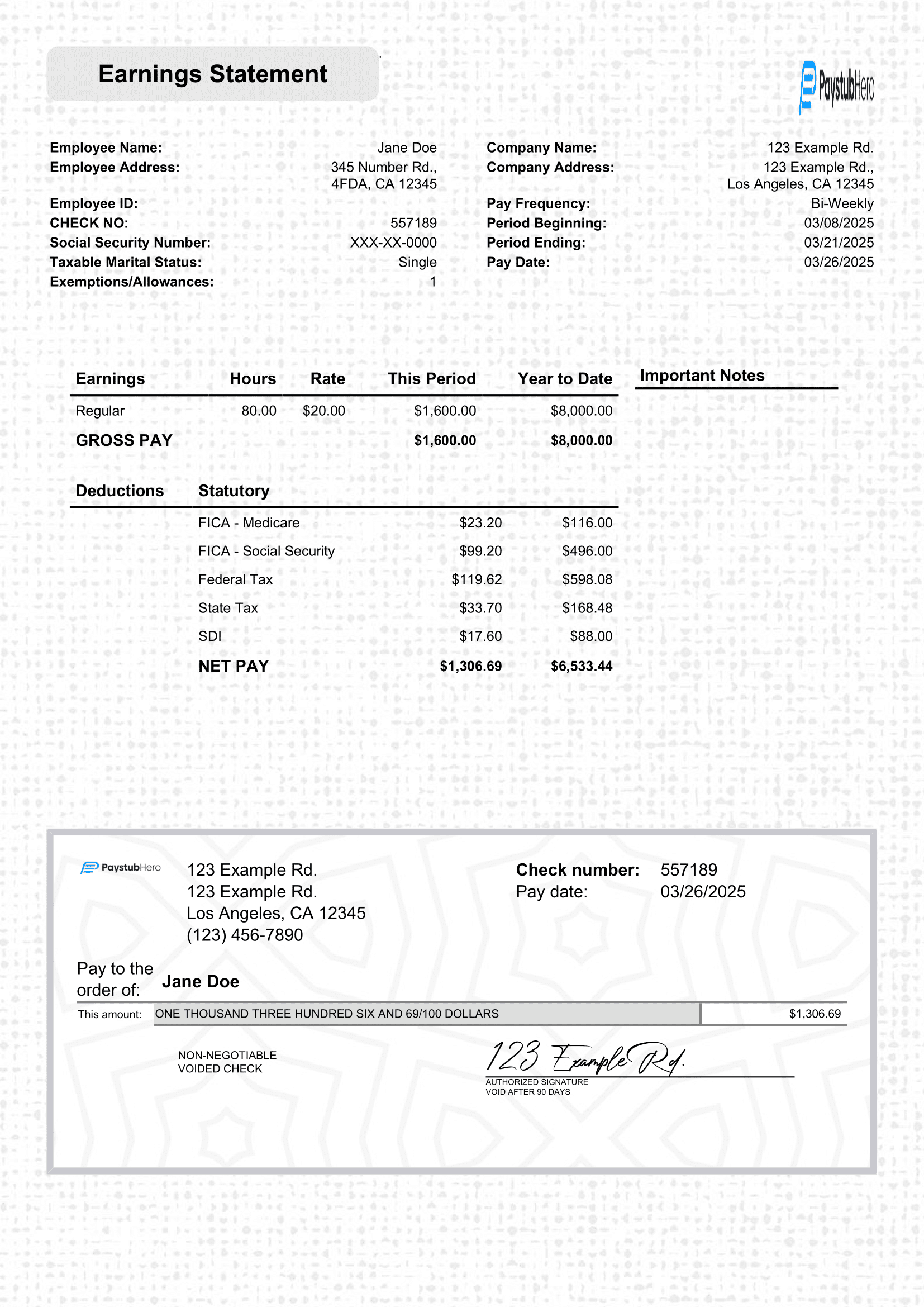 Paystub 8-1