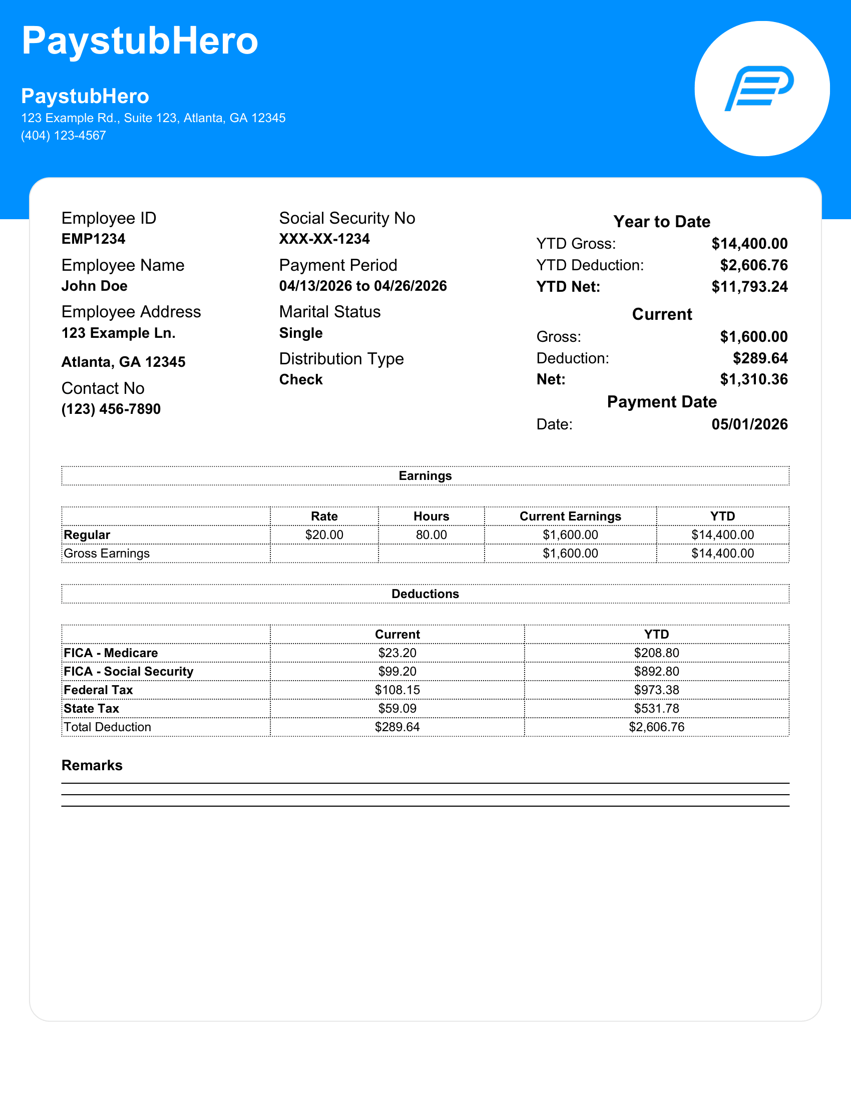 Paystub Template 10 - PaystubHero-1 (1)